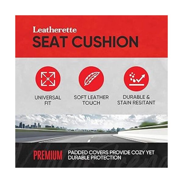 Motor Trend Fundas de asiento de piel sintética para_2