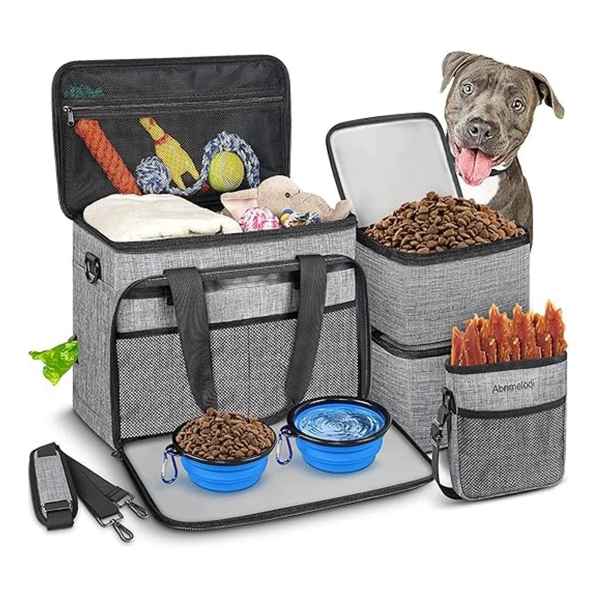 Juego de 6 bolsas de viaje para perros kit de viaje