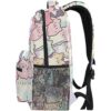 Mochila con cremallera para ordenador portátil de dibujos