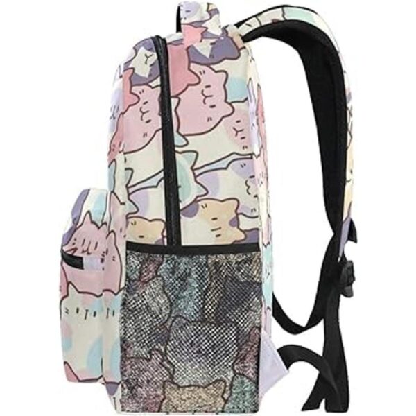Mochila con cremallera para ordenador portátil de dibujos