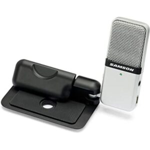 Micrófono de condensador USB portátil Samson Go Blanco_1