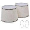 Juego de 2 pantallas de tambor para lámparas de mesa_1