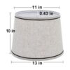 Juego de 2 pantallas de tambor para lámparas de mesa_2