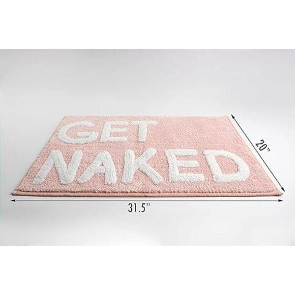 Get Naked Alfombra de baño rosa Get Naked Juego de_4
