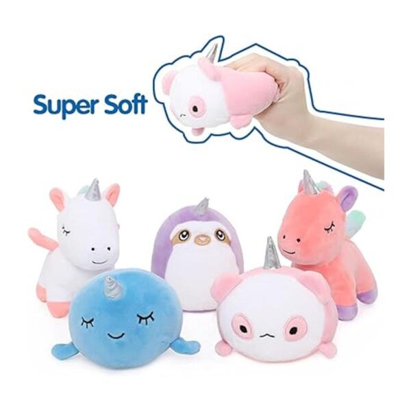 Muiteiur El juego de animales de peluche de unicornio con_3