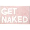Get Naked Alfombra de baño rosa Get Naked Juego de_1