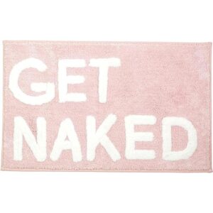 Get Naked Alfombra de baño rosa Get Naked Juego de_1