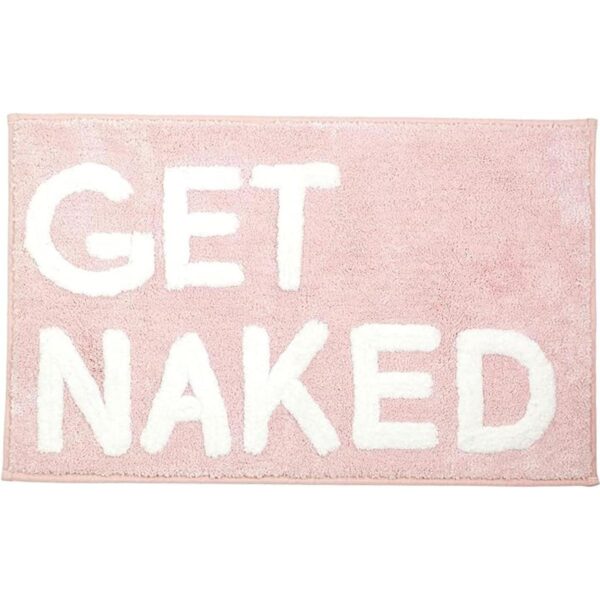 Get Naked Alfombra de baño rosa Get Naked Juego de_1