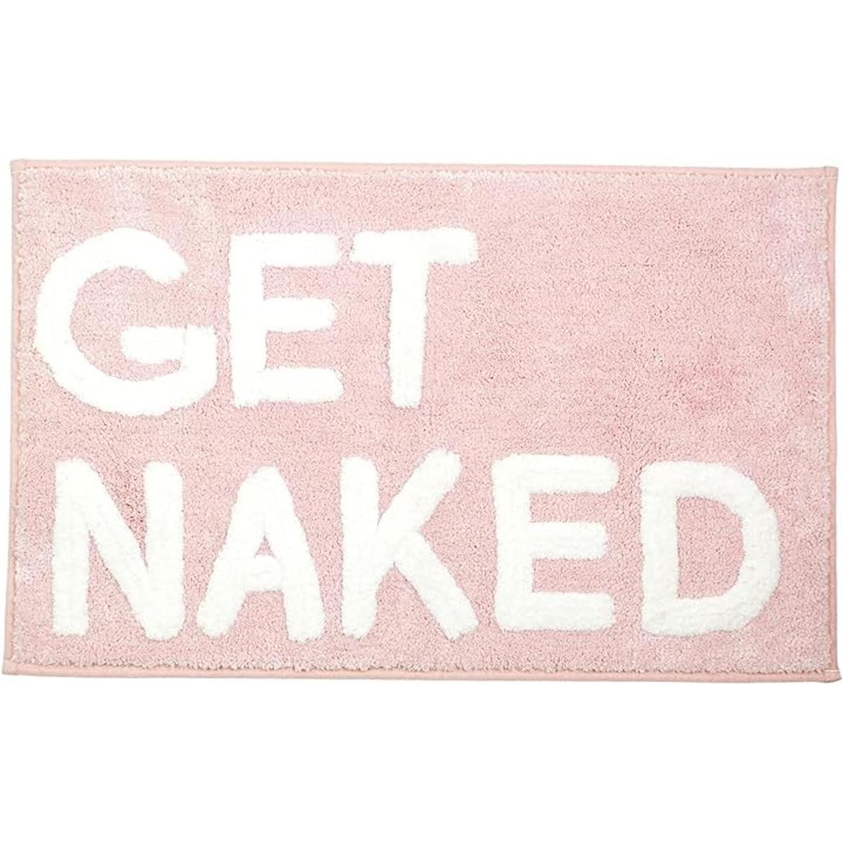 Get Naked Alfombra de baño rosa Get Naked Juego de