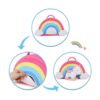 Muiteiur El juego de animales de peluche de unicornio con_2