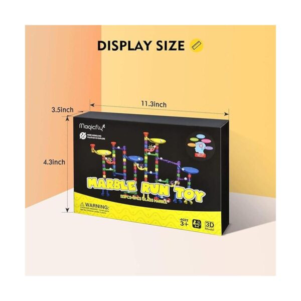 Magicfly Juego de carreras de mármol 127 piezas de pista_5