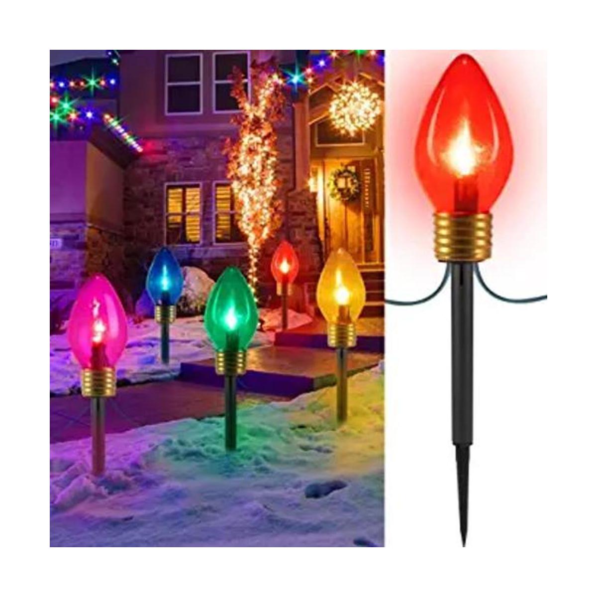 Luces de Navidad Jumbo C9 decoraciones de césped para el