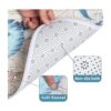 Juego de cortina de ducha de tela impermeable duradera con_6