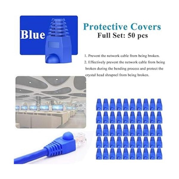 LEATBUY RJ45 Juego de herramientas de crimpado Cat5 Cat5e