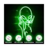 Green Alien Neon Signs Funny LED Light Sign Alien Invasion_3