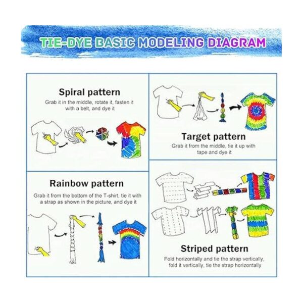 MojiDecor Kit de teñido anudado de 32 colores kit de arte