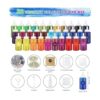 MojiDecor Kit de teñido anudado de 32 colores kit de arte