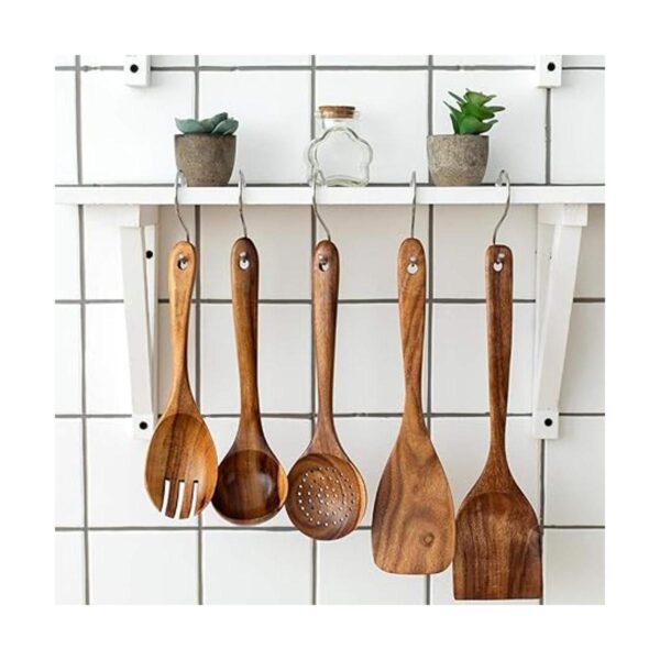Juego de utensilios de cocina de madera 5 piezas juego