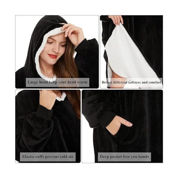 LetsFunny Sudadera con capucha estilo cobija tela