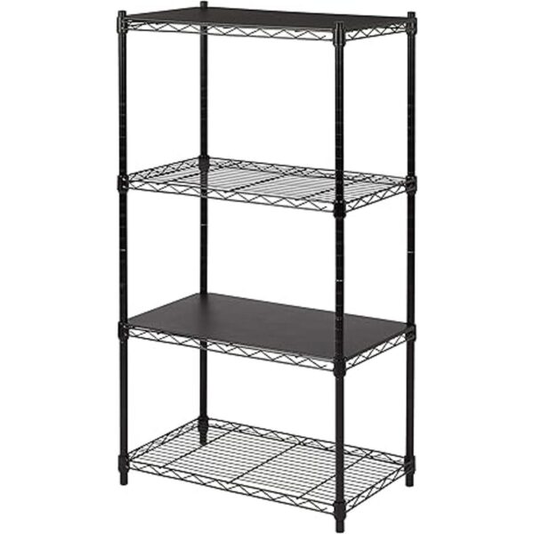 Estante de almacenamiento apilable de 2 niveles_3