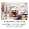 Engera Regulador de aire HVAC de doble deflexión