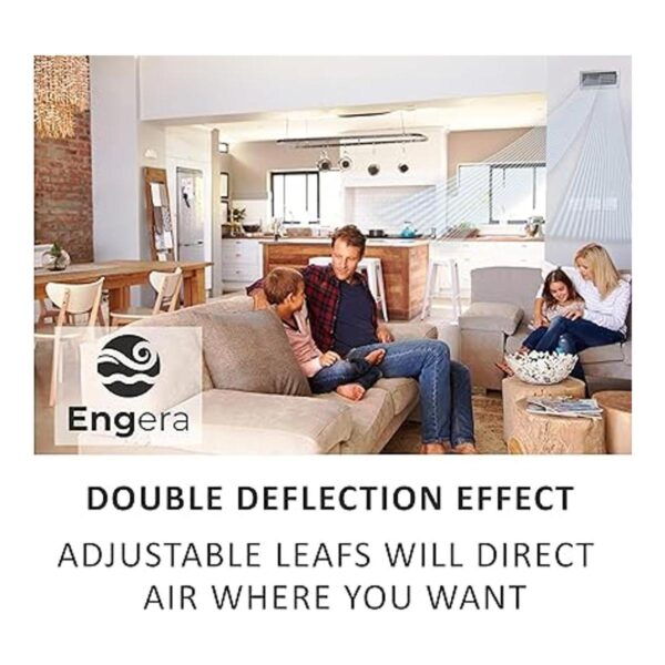 Engera Regulador de aire HVAC de doble deflexión
