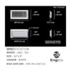 Engera Regulador de aire HVAC de doble deflexión
