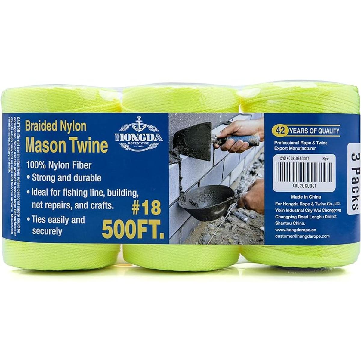 HONGDA Mason Line Juego de cuerda de nailon trenzado 18