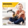 Juguetes de excavadora de control remoto para niños con_6