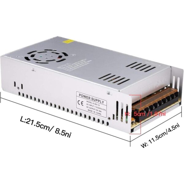 Fuente de alimentación DC de 12 V 30 A de 360 W de_1