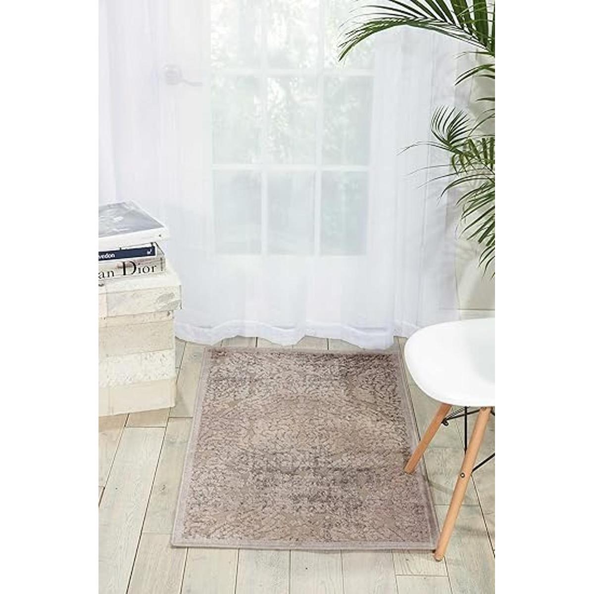 Nourison Graphic Illusions Alfombra rectangular de color