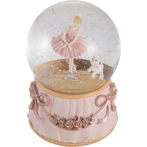 Dreamwizor Ballerina Globo de nieve con mangas verdes_1