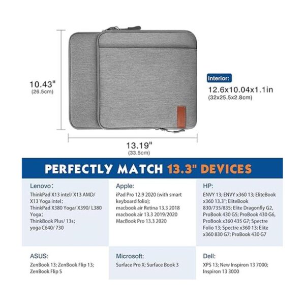 MoKo Funda para laptop de 13.3 pulgadas funda portátil_2