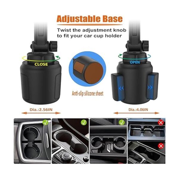 Kolasels Soporte para taza de coche con brazo ajustable_5