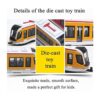 OTONOPI Juego de tren de juguete para subterráneo bala