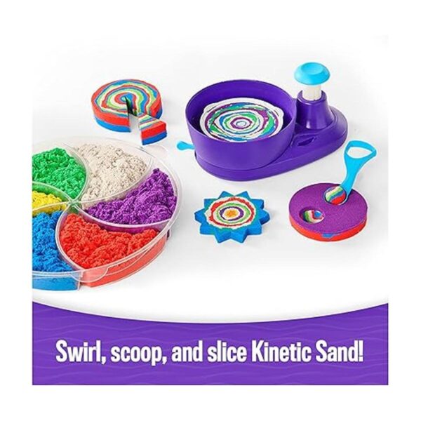 Kinetic Sand Juego Deluxe Swirl N Surprise 2.5 libras_3