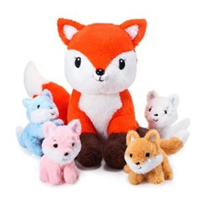 Juego de 5 juguetes de peluche de zorro 1 animal de_1