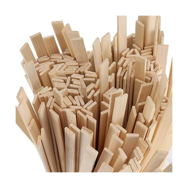 Hakzeon 600 palillos de bambú natural de 15.5 pulgadas
