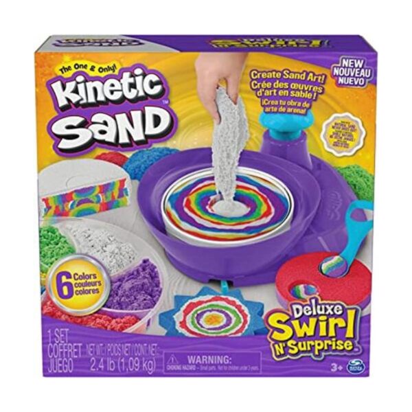 Kinetic Sand Juego Deluxe Swirl N Surprise 2.5 libras_1