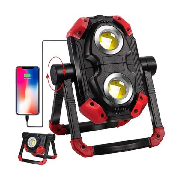 Luz de trabajo LED recargable 2500 lm 30 W luces de_1
