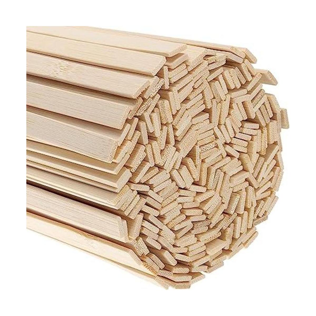 Hakzeon 600 palillos de bambú natural de 15.5 pulgadas