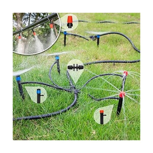 JAYEE Kit de riego por goteo de 130 pies sistema de riego