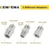 Kit de conector de línea de gas inoxidable flexible de 48