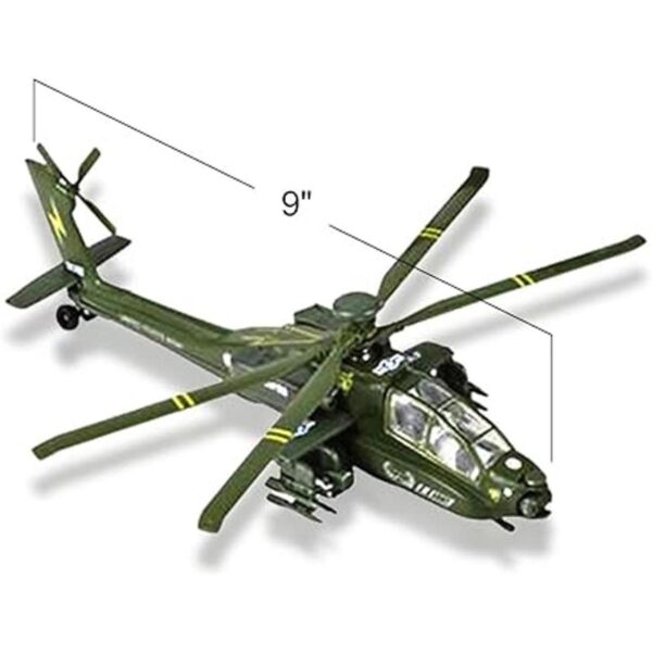 ArtCreativity Helicópteros Apache Diecast con mecanismo de_3