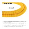 Kit de conector de línea de gas inoxidable flexible de 48