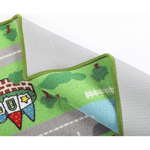 City Street Map Alfombra para niños con carreteras_4