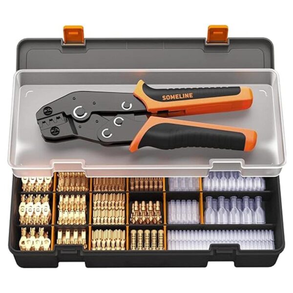 Kit de herramientas de crimpado con conector de terminal