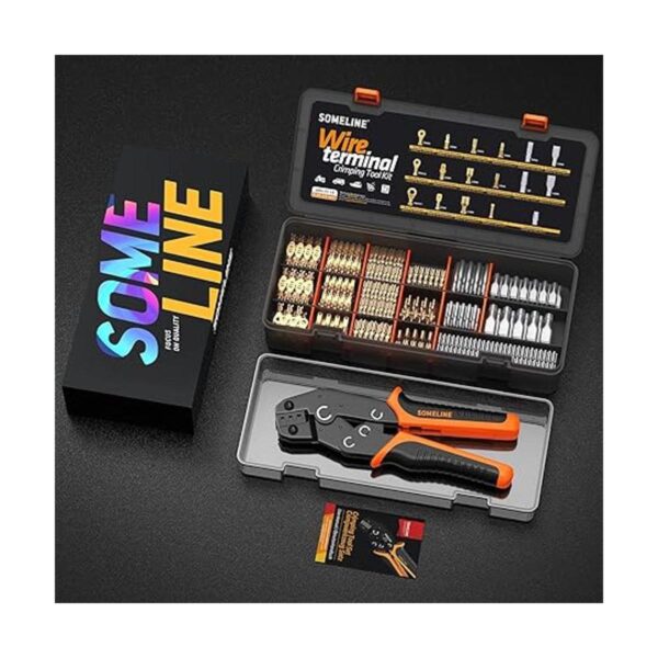 Kit de herramientas de crimpado con conector de terminal