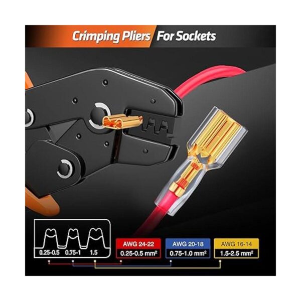 Kit de herramientas de crimpado con conector de terminal