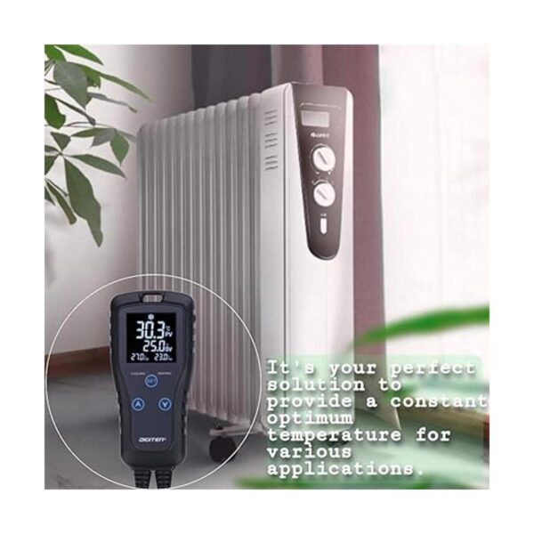 Controlador de temperatura digital de 2 etapas de salida